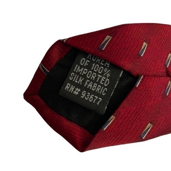 NWT Men's Stafford 100% Imported Silk Tie - Picture 6 of 6